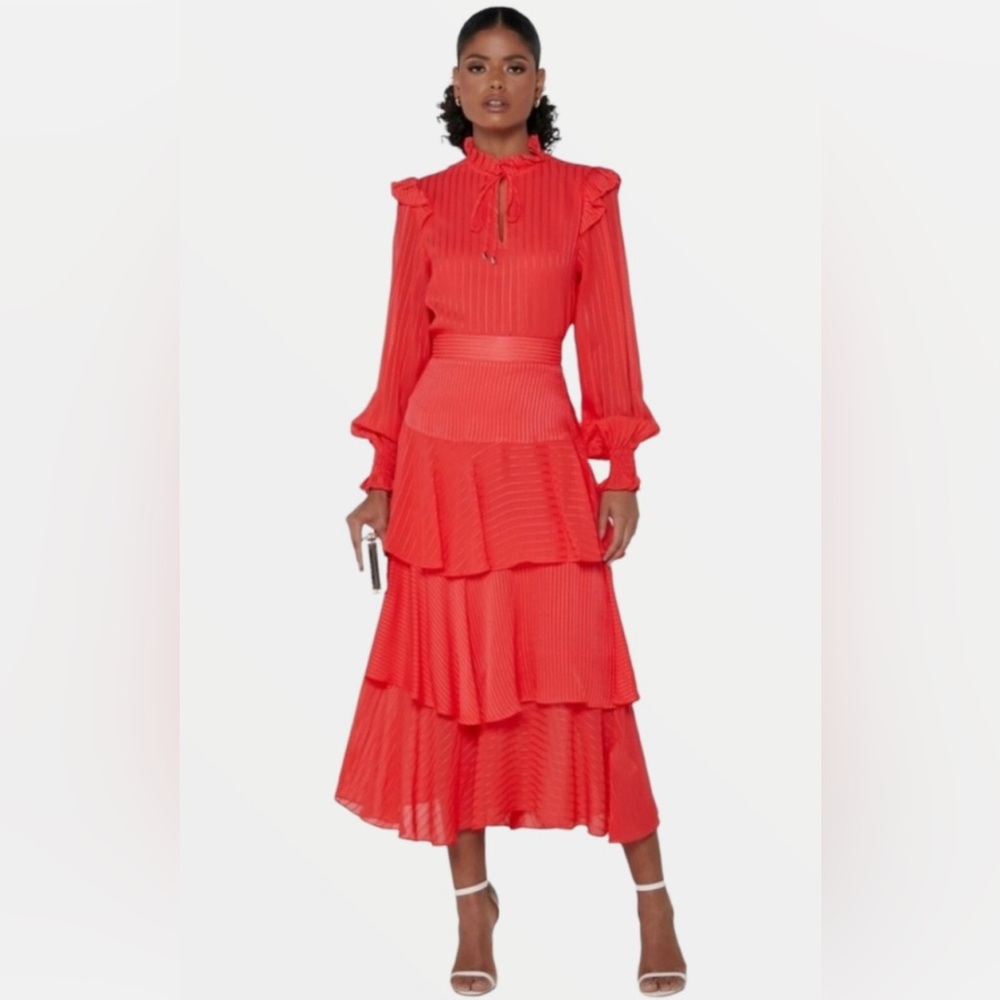 Ted Baker Midi Skirt And Long Sleeve Blouse Set